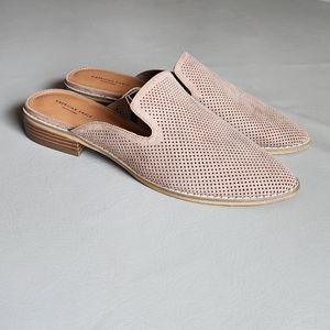 American Eagle Women's Tan Suede Mules Size 10